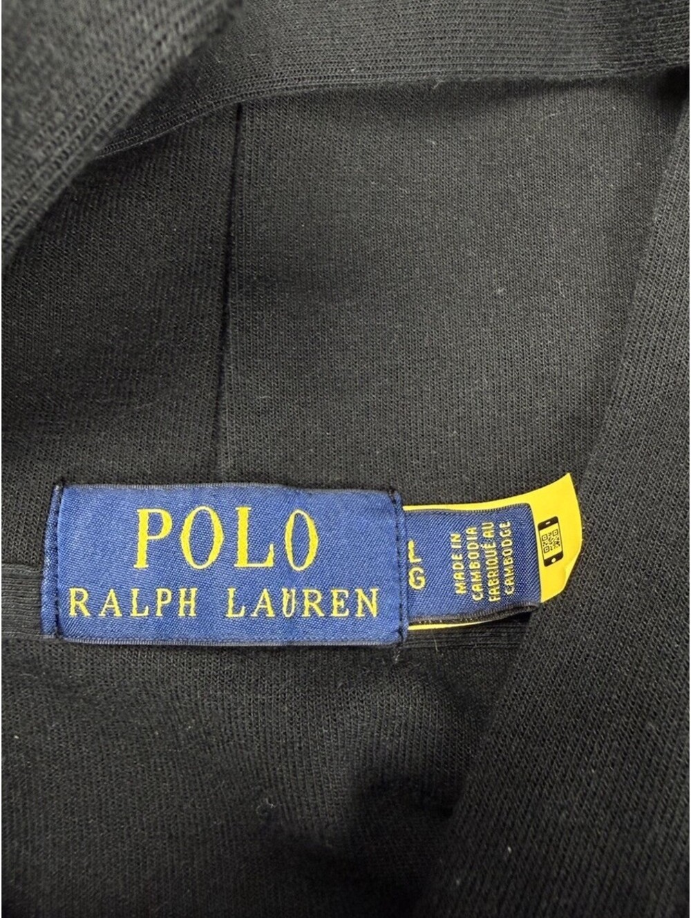 Polo Ralph Lauren Men’s Large Black Hoodie Red Big Pony Pullover Sweatshirt - Picture 7 of 8